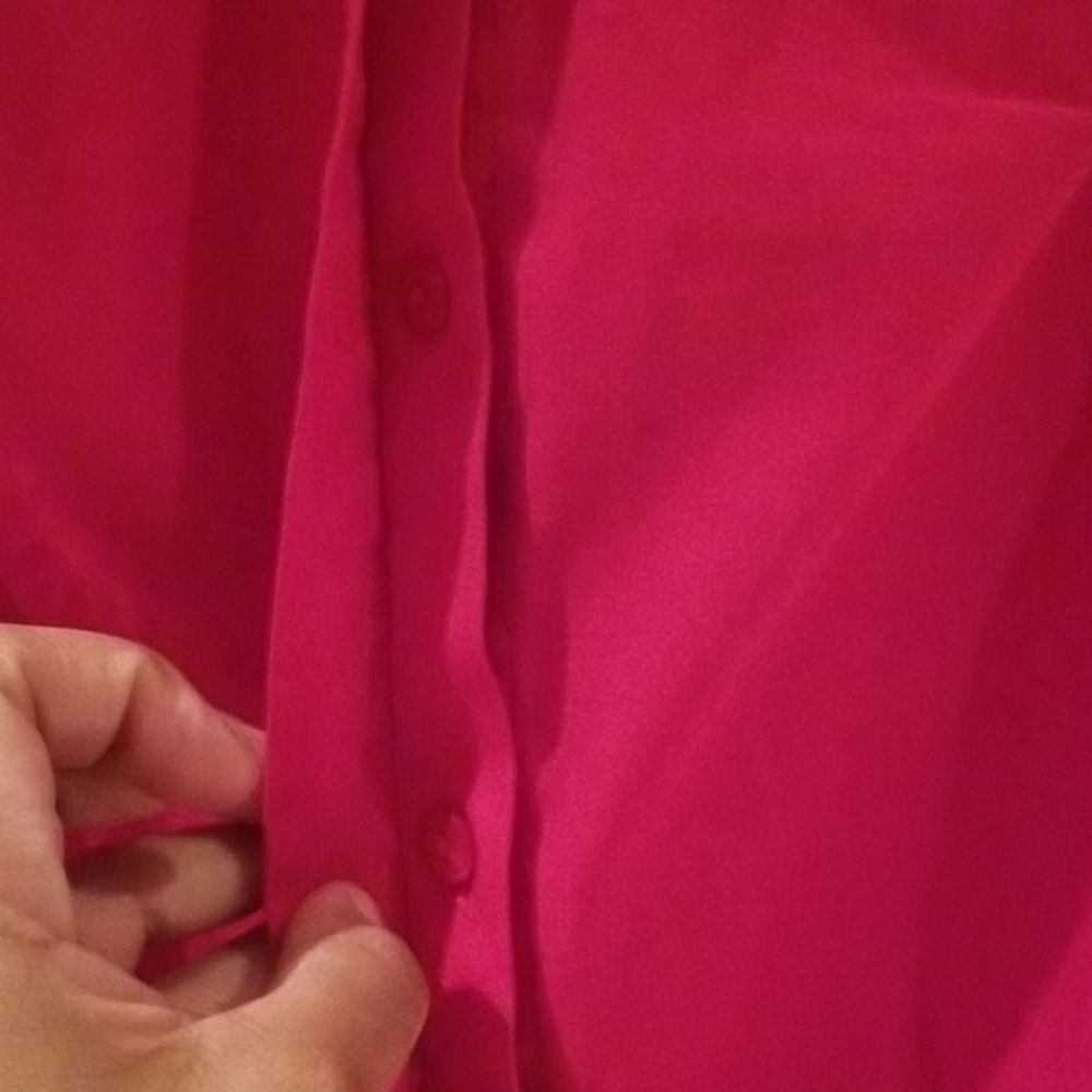 Lane Bryant red button shirt, sz 14/16, EUC - Picture 4 of 8